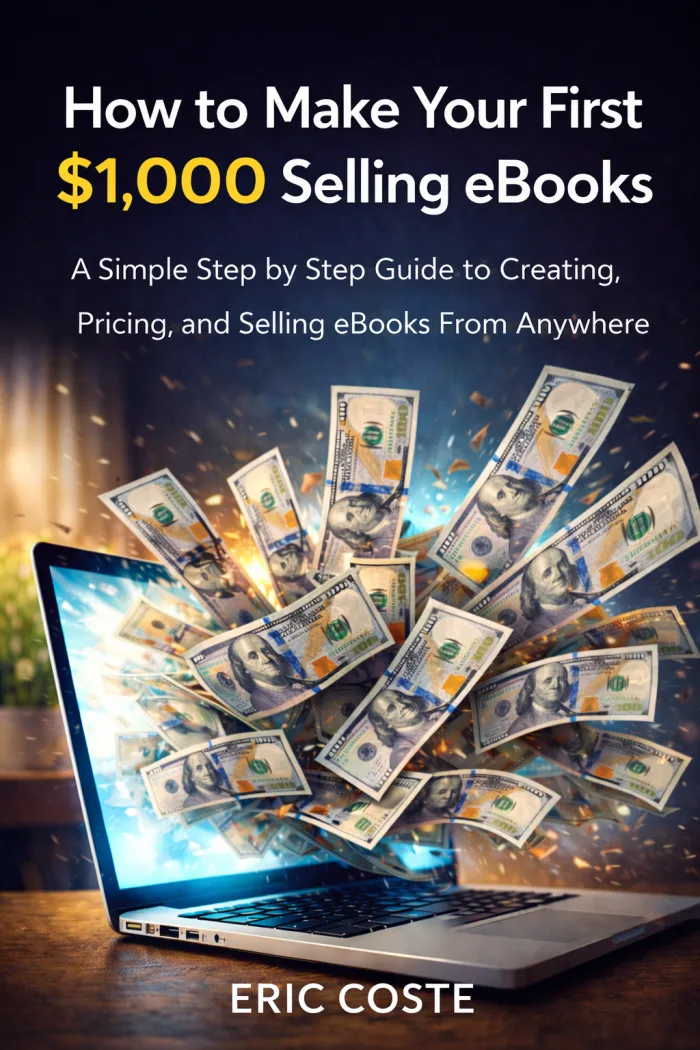 How to Make Your First $1000 Selling eBooks guide cover